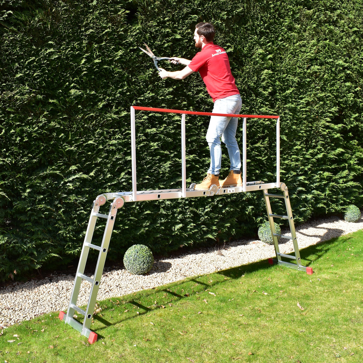 Multi Purpose Ladder Safety Handrail